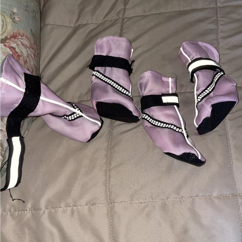 Top Paw Pink Dog Boots Medium
